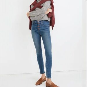 Madewell High Rise Skinny Button Fly